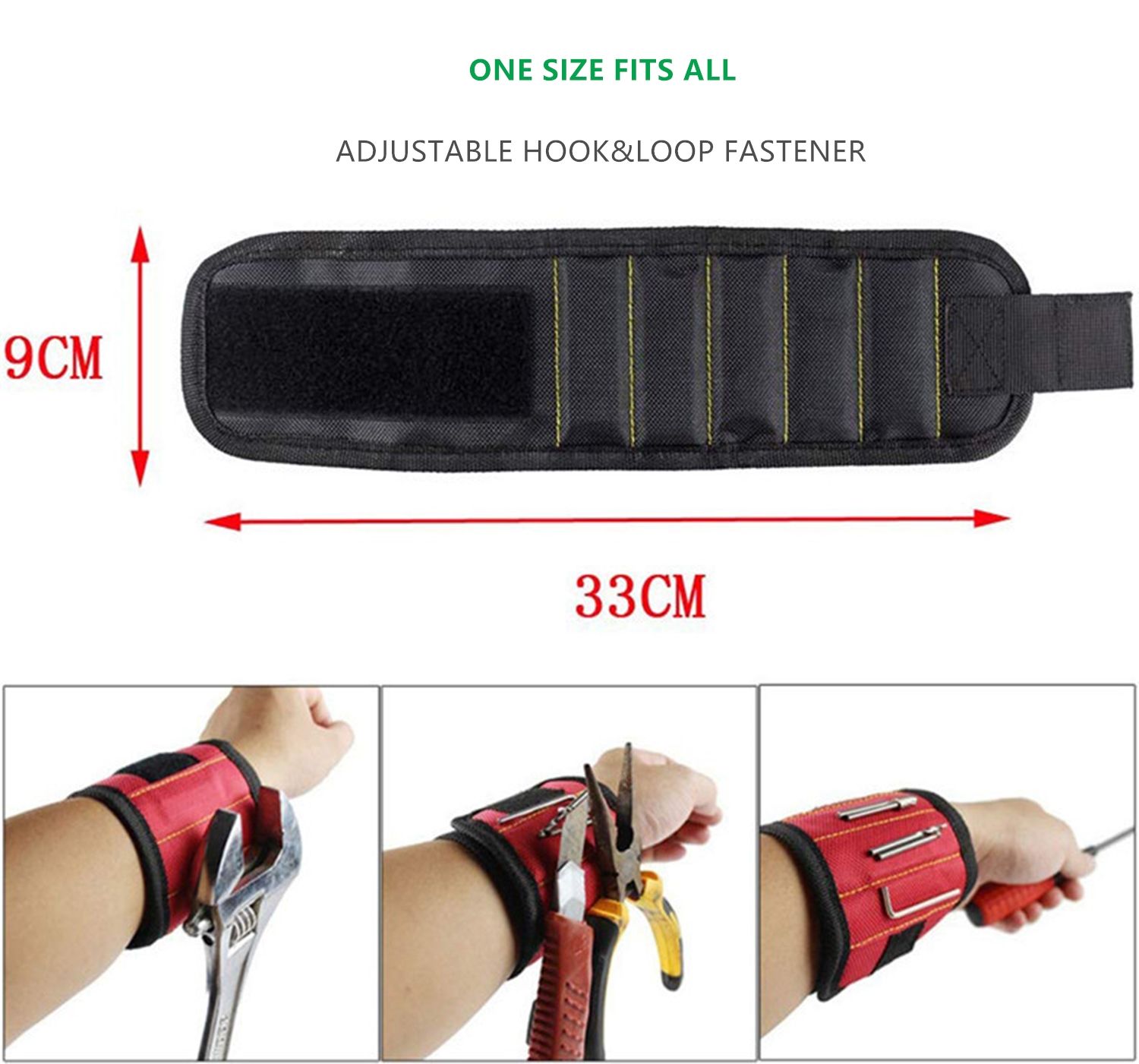 Magnetic Wristband for Holding Screws06
