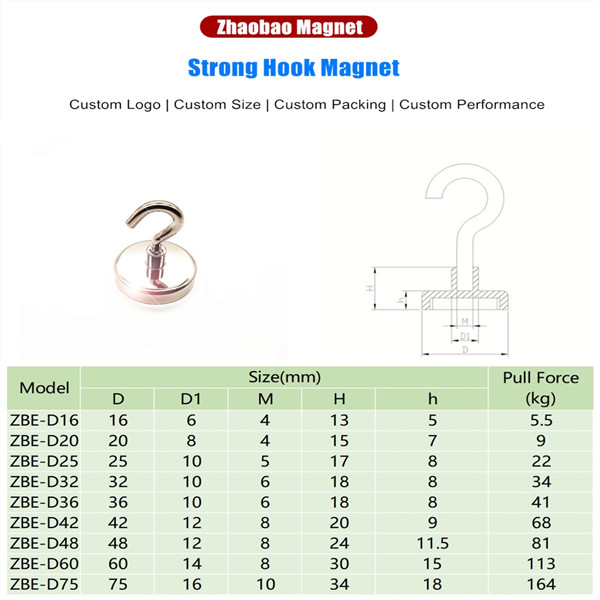 magnetic hook model list